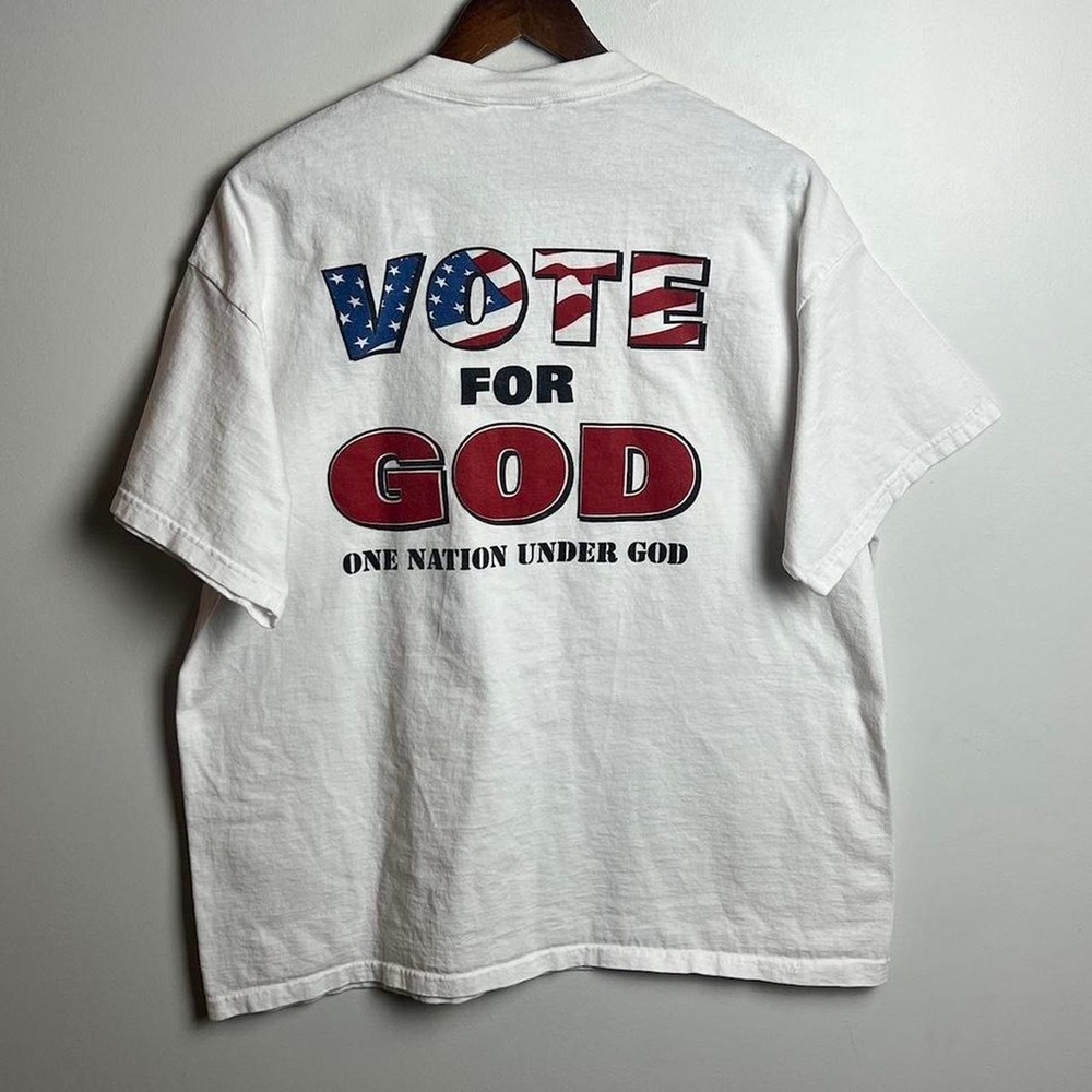 Vote For God White Tee